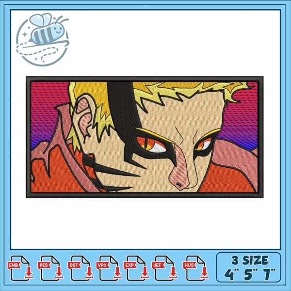 Vibrant Anime Character Embroidery Design Files