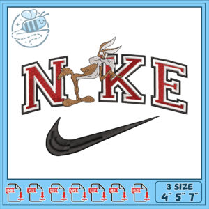 Wile E Coyote Nike Embroidery Design