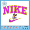 Yellow Nike Logo Embroidery Design Three Sizes Available